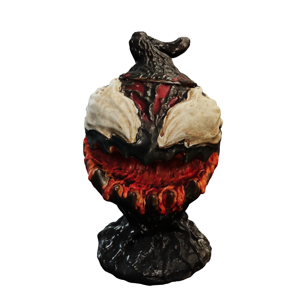 Red goblin pumpkin prop